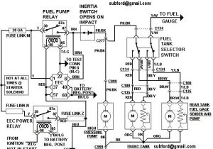 Ford Fuel Pump Relay Wiring Diagram 1991 ford F 150 Fuel Relay Wiring Wiring Diagram Mega