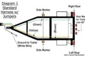 Four Wire Trailer Wiring Diagram How to Wire A Trailer for Tail Lights Etrailer Com