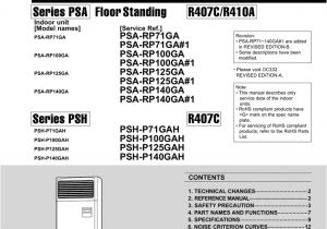 Gah Refrigeration Wiring Diagram Mitsubishi Electric Psh P Gah Service Manual Manualzz Com