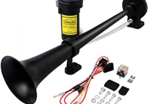 Gampro Air Horn Wiring Diagram Amazon Com Vixen Horns Vxh4124b Train Horn Black Automotive