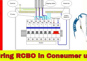 Garage Fuse Box Wiring Diagram How to Wire Rcbo In Consumer Unit Uk Rcbo Wiring Youtube