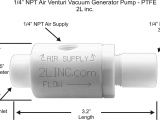 Gast Vacuum Pump Wiring Diagram 2l Inc 1 4 Npt Air Venturi Vacuum Generator Pump Ptfe