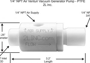 Gast Vacuum Pump Wiring Diagram 2l Inc 1 4 Npt Air Venturi Vacuum Generator Pump Ptfe