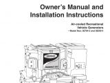 Generac Rv Generator Wiring Diagram Generac 09290 4 Owner S Manual Manualzz
