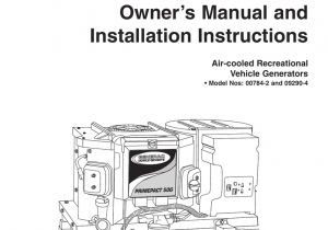 Generac Rv Generator Wiring Diagram Generac 09290 4 Owner S Manual Manualzz Generac Rv Generator Wiring Diagram Generac 09290 4 Owner S Manual Manualzz