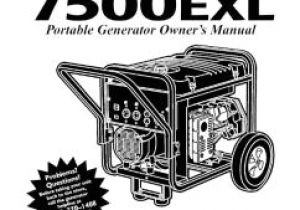 Generac Rxsw200a3 Wiring Diagram 7500exl Generac Portable Generator Manual