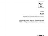 Generator Manual Transfer Switch Wiring Diagram Manual Transfer Kohler Rxt Pdf Electrostatic Discharge