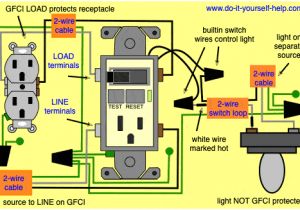Gfci Switch Combo Wiring Diagram Wiring Diagram Further Wiring A Light Switch and Gfci Outlet