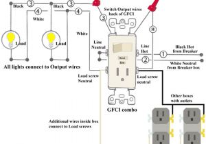 Gfci Switch Combo Wiring Diagram Wiring Diagram Further Wiring A Light Switch and Gfci Outlet