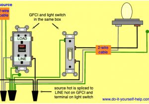 Gfci Switch Combo Wiring Diagram Wiring Diagram Further Wiring A Light Switch and Gfci Outlet