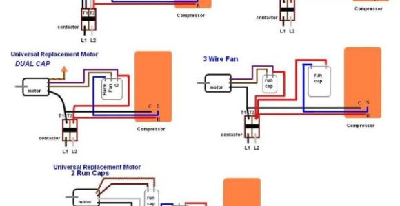 Goodman Condenser Fan Motor Wiring Diagram Goodman Ac Capacitor Wiring Diagram