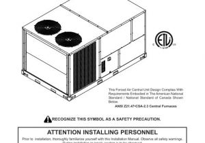 Goodman Gas Furnace Wiring Diagram 7 5 ton 12 5 ton Package Gas Series Cpg Series Goodman