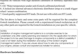 Gotech Wiring Diagram Mfi Instructional Manual Version Pdf