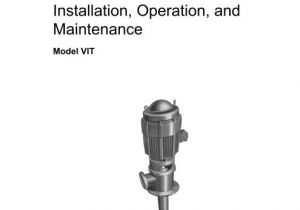 Goulds Pump Wiring Diagram Installation Operation and Maintenance Manual Iom Goulds