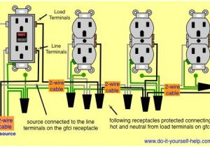 Ground Fault Plug Wiring Diagram Wiring Diagram Of A Gfci to Protect Multiple Duplex Receptacles