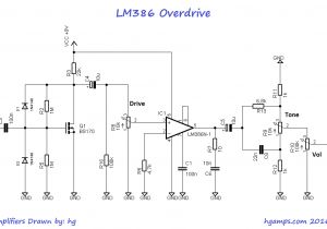 Guitar Pedal Wiring Diagram the Lm386 Overdrive Effect the Popular Audio Amplifier Chip as