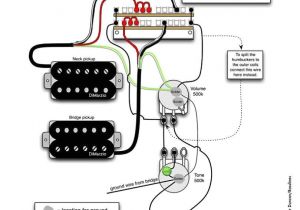 Guitar Wiring Diagram 2 Volume 1 tone Dual Humbucker W 1 Vol and tone Youtube with Guitar Wiring