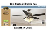 Hampton Bay Ceiling Fans Wiring Diagram How to Install the Hampton Bay 52 Rockport Ceiling Fan
