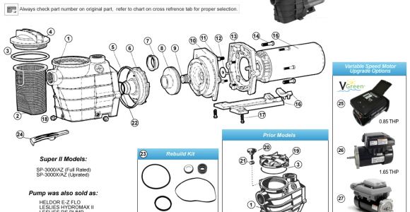 Hayward Super Ii Pump Wiring Diagram Hayward Super Ii Pump Parts