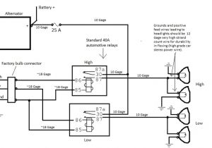 Headlight Wiring Diagram with Relay Mitsubisi Basic Headlight Wiring Diagram Wiring Diagram Can