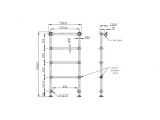 Heated towel Rail Wiring Diagram Enki Traditional 1200mm 4 Rung Heated towel Rail Floor Standing
