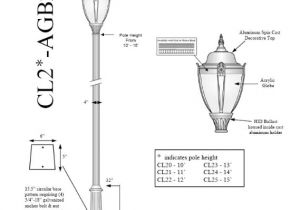 High Pressure sodium Wiring Diagram Cl2 Agb2a 4 Fluted Post 12 10 to 17 10 Incandescent Led High Pressure sodium Metal Halide Available Raytech Leisure Products