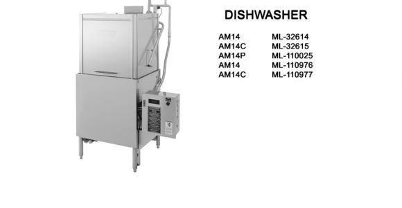 Hobart Dishwasher Am14 Wiring Diagram Am14 Ml 110976 Manualzz