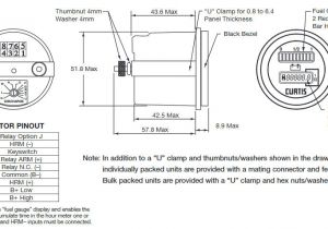 Hobbs Hour Meter Wiring Diagram Curtis Batterieentladeanzeige Mit Betriebsstundenzahler Staplerka Niga
