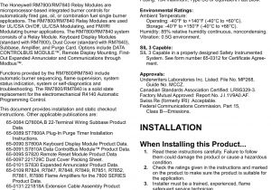 Honeywell 7800 Wiring Diagram Honeywell Rm7800e Users Manual 66 1085 04 Rm78 Rm7800e G L M Honeywell 7800 Wiring Diagram Honeywell Rm7800e Users Manual 66 1085 04 Rm78 Rm7800e G L M