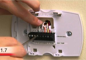 Honeywell Heat Pump thermostat Wiring Diagram Honeywell Rth6580wf Wi Fi Tstat Extra Wire Installation Video Youtube