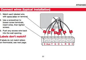 Honeywell thermostat 4 Wire Diagram Honeywell thermostat Rth2310b Wiring Diagram Wiring Diagram Show