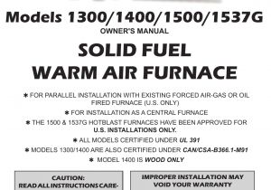 Hot Blast Wood Furnace Wiring Diagram United States Stove 1400 Users Manual Hot Blast Wood Furnace Wiring Diagram United States Stove 1400 Users Manual