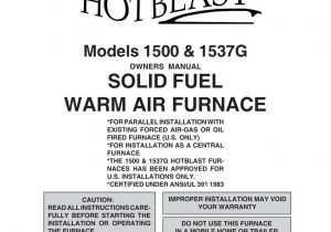 Hot Blast Wood Furnace Wiring Diagram Us Stove Company Hotblast 1400 Operating Instructions Manualzz Hot Blast Wood Furnace Wiring Diagram Us Stove Company Hotblast 1400 Operating Instructions Manualzz