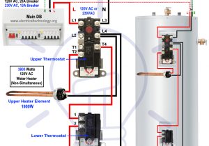 Hot Water Tank thermostat Wiring Diagram How to Wire 120v Water Heater thermostat Non Simultaneous