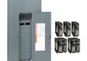 How to Wire A 200 Amp Service Panel Diagram Square D Homeline 200 Amp 30 Space 60 Circuit Indoor Main Breaker