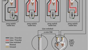 How to Wire A 4 Way Switch Diagram 4 Wire Switch Diagram Wiring Diagram Review