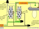 How to Wire An Outlet From Another Outlet Diagram A Light Switch and Schematic Combination Wiring Wiring Diagram Centre