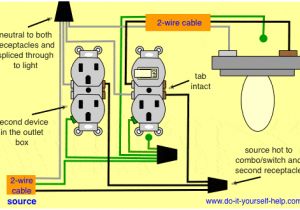 How to Wire An Outlet From Another Outlet Diagram A Light Switch and Schematic Combination Wiring Wiring Diagram Centre