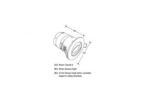 How to Wire Downlights Diagram Www Daslicht24 De Mpro Firerated Downlight 7watt Led Ip65 Dimmbar