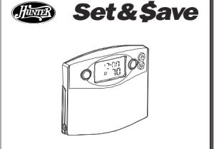 Hunter 44360 Wiring Diagram Hunter Fan Hunter Fan thermostat 44360 User Manual