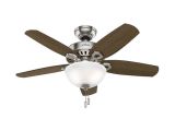 Hunter Ceiling Fan with Light Kit Wiring Diagram Hunter Builder Small Room 42 In Indoor Brushed Nickel Bowl