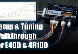 Hurst Electric solenoid Shifter Wiring Diagram Setup Tuning Walkthrough for ford E4od 4r100 Transmissions Quick 4 Quick 2