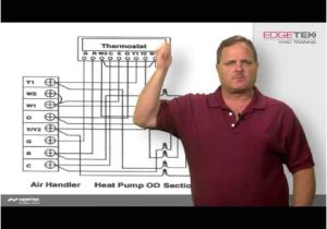 Hvac thermostat Wiring Diagram Wiring Of A Two Stage Heat Pump Youtube
