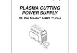 Hypertherm Powermax 1650 Wiring Diagram thermal Dynamics Pakmaster 100 Xl Plus Service Manual