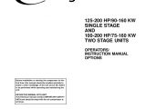 Ingersoll Rand Air Compressor Wiring Diagram 3 Phase 125 200 Hp 90 160 Kw