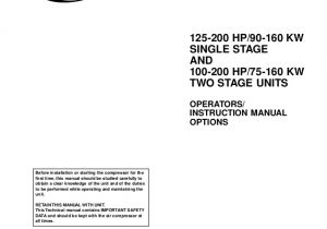 Ingersoll Rand Air Compressor Wiring Diagram 3 Phase 125 200 Hp 90 160 Kw Ingersoll Rand Air Compressor Wiring Diagram 3 Phase 125 200 Hp 90 160 Kw