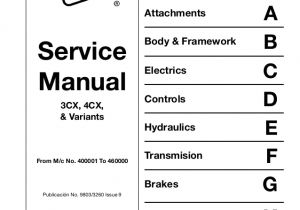 Jcb 3cx Wiring Diagram Free Download Jcb 4 Cx Backhoe Loader Service Repair Manual Sn400001 to 4600000