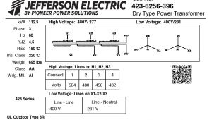 Jefferson Electric Transformer Wiring Diagram Ch 4719 Jefferson Transformer Low Voltage Transformer