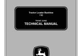 John Deere 110 Wiring Diagram John Deere 110 Tractor Loader Backhoe Service Repair Manual
