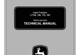 John Deere 180 Wiring Diagram John Deere Lt180 Lawn Garden Tractor Service Repair Manual